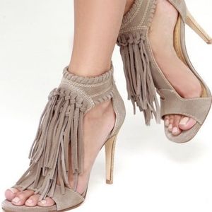 Chinese Laundry Fringe Heels - never worn
